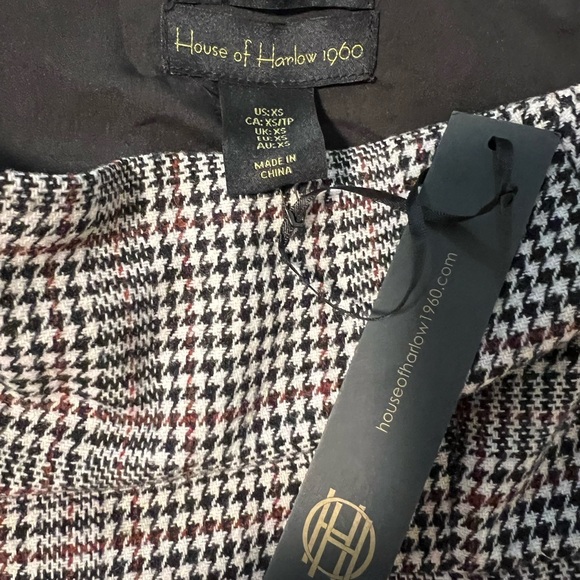 NWT House of Harlow 1960 Strapless Wool blend dress Sz S - Picture 8 of 9